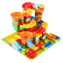 330PCS Mini Size Marble Race Run Maze Ball Track Building Blocks ABS Funnel Slide Assemble Bricks Blocks Toys Gifts For Children 165pcs bricks
