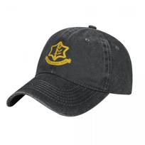 Izraelio armijos IDF beisbolo kepurės, skirtos unisex moterims, vintažinės skalbtos medvilnės tėčio kepuraitės Spausdinti Snapback kepuraitė Adjustable