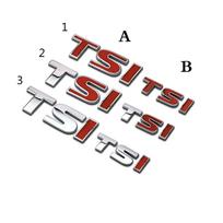 1 vnt. 3D metalinis TSI automobilio šoninio sparno galinio bagažinio emblema Automobilio stiliaus ženklelio lipdukai B1