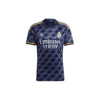 Adidas Madrido „Real“ 23/24 išvykos ​​marškinėliai su raidžių raštais vyriški palaidinės tamsiai mėlynos spalvos IJ5901 5XL