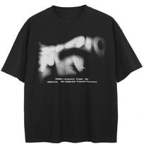 Streetwear Grafiti raidės Grafinis T-shirt Medvilniniai Unisex Viršutiniai marškinėliai Vasariniai trumpomis rankovėmis T-shirt M juoda
