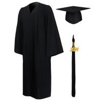 1 Komplektas Unisex Baigimo Mantija Skrybėlės Rinkinys Priekinis Užtrauktukas Laisvas Kutai 2024 Metų Žyma Kolegijos Bakalauras Daktaras Magistras Baigimo Ceremonijos Suknelė Kepurė Kutų Rinkinys S