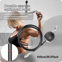 Fitneso skriemulio kabelio pratęsimas 6 mm kabeliai treniruoklių priedai namų sporto salei, kėlimui 1m