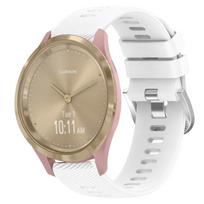 18 mm vienspalvė silikoninė laikrodžio apyrankė Garmin Vivomove 3S For Garmin Vivomove 3S balta