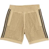 adidas x Edison Chen nėrimo šortai rudi unisex gatvės drabužiai JD7114 XS
