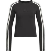 Adidas Sportinis laisvalaikio ilgomis rankovėmis marškinėlis Moteriški topai Juodas Han-Jade-Baltas JN0755 S