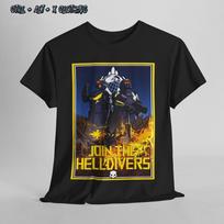 Helldivers 2 Unisex marškinėliai, Žaidėjo marškinėliai, Vaizdo žaidimų marškinėliai, Žaidimų viršus, Grafinis S