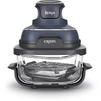 Ninja CRISPi 4-in-1 Portable Glass Air Fryer, 3.8L, Black/Blue FN101EUGY