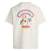 Adidas Originals Kinų Naujieji Laisvo Kirpimo Apvalios Kaklo Trumpomis Rankovėmis T-shirt Unisex Viršutiniai Drabužiai KT0713 S