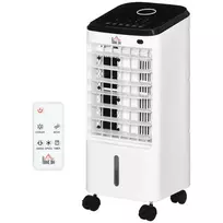 Oro vėsintuvas "3-in-1", oro drėkintuvas, nešiojamas oro aušintuvas, 3 lygių ventiliatorius, 60° osciliacija