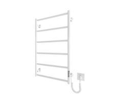 Vonios rankšluosčių radiatorius CLASSIC 110W/230V 81x52 cm nerūdijančio plieno/balta dešininis