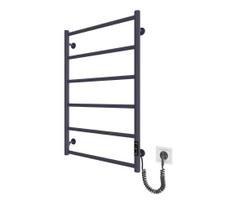 Vonios rankšluosčių radiatorius CLASSIC 110W/230V 81x52 cm, nerūdijančio plieno/antracitas, dešininis