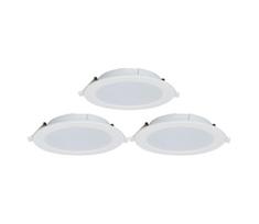 Aigostar-KOMPLEKTAS 3x LED pritemdomas įleidžiamas lubinis šviestuvas MESH 15W/230V 2700K-6500K diametras 17cm