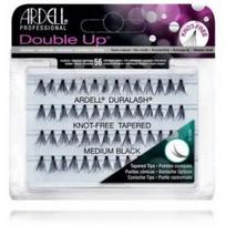 Ardell Double Up Duralash Knot-Free Tapered Medium Black priklijuojamų dirbtinių blakstienų kuokšteliai - 56 vnt.