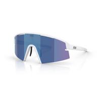 BLIZ P006 akiniai | Matte White - Smoke Blue Multicolour
