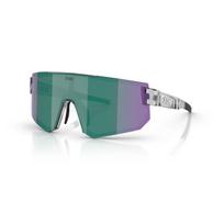 BLIZ P005 Small akiniai | Crystal Black - Green Multicolour