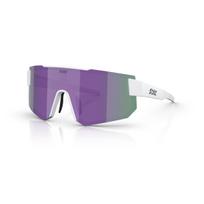 BLIZ P005 Small akiniai | Matte White - Smoke Purple Mirror