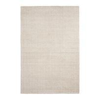 Rankų darbo kreminės spalvos iš vilnos kilimas 200x300 cm Calira – Kave Home