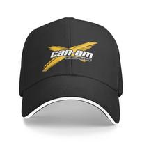 Individuali Can Am BRP beisbolo kepurė unisex moterims, kvėpuojanti, motociklininko, tėčio kepurė, sportinė Baseball Cap black