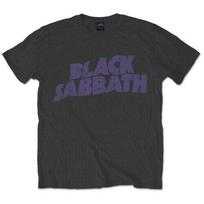 Black Sabbath Bangų Logotipo Juodi Klasikinio Roko Metalo Grupės Marškinėliai Ozzy Unisex T-shirt S