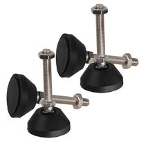 4 vnt. reguliuojami baldų slydimo lygiavimo kojelių padėkliukai Skersmuo 40MM 50MM 80MM Nailoninis pagrindas Universalus sąnarys Sriegiuotas M8 M10 M12 D40xM8x50mm