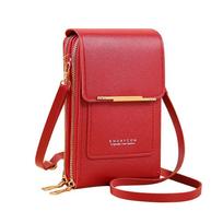 Aukštos kokybės odinis krepšys su jutikliniu ekranu telefono piniginė Crossbody Bags Moteriška Kelioninė išmaniojo telefono rankinė