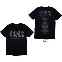 AC/DC Marškinėliai: Back In Black PRW-UP Europos turas '24 (Spausdinimas ant nugaros & Ex-Tour) OFICIALUS S