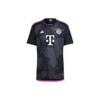 Adidas Fc Bayern 23/24 išvykos marškinėliai su trimis juostelėmis ir raidžių spaudiniu Vyriški marškinėliai Juodi HR6947 S