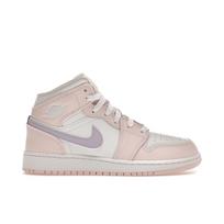 Air Jordan 1 Mid GS Rožinis plovimas Vaikams Sportbačiai Violetinis-Šalčio Baltas FD8780-601 38.5