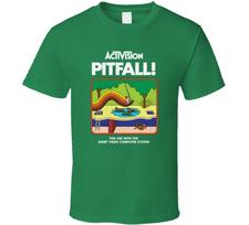 Spąstai, Marškinėliai, Klasikinis, Žaidimas, Vaizdo, Atari, Activision, Retro, 1980-ieji 3XL