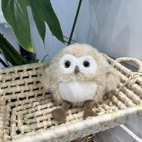 Audrey akių kaukė pelėdos lėlė pliušinis žaislas mieganti pelėda kūdikio keptas pingvino lėlė 21cm【0.11kg】