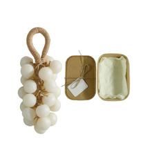 Kristalinis vynuogių muilas, Rankų darbo kristalinis vynuogių muilas, Švelnus valomasis muilas, Dekoratyviniai muilo gabalėliai, Rankoms plauti ir gaivinti, Unisex One Size balta