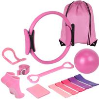 13Pcs/Set Portable Pilates Equipment Kit Body Shaping Resistance Bands  Home Workouts violetinė