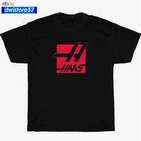 HAAS Automation Mašinos Logotipas Tamsiai Mėlynas Baltas Unisex Marškinėlis S