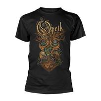 Opeth medis juodas unisex marškinėlis S