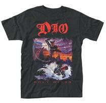 Dio Holy Diver juodi klasikinio pankroko metalo unisex marškinėliai S gray
