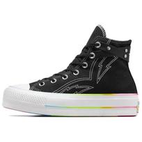 Converse Chuck Taylor All Star Lift Platform Aukšti Pride 2024 Unisex Kedai Juodi Balti Chaos-Fuksija A10218C 35