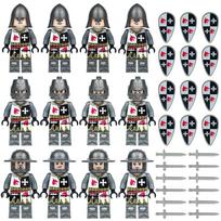 Viduramžių riterio Romos kareivio pilies minifigūrėlė statybinių blokelių rinkinys plytos Modelis vaikiški žaislai berniukams
