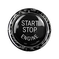 BMW E90 E92 E93 320i variklio užvedimo stabdymo mygtuko pakeitimo dangtelis + apdailos žiedas Black