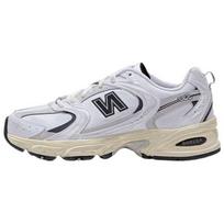 New Balance NB 530 Retro Patogus Audinys Sintetinė Oda Patvarus Kvėpuojantis Žemas Viršus Laisvalaikio Bėgimo Batai Unisex sportbačiai Balti MR530WBV 36
