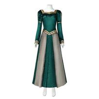 Fiona princesės kostiumas Cosplay moteriška suknelė Helovino karnavalo vakarėlio apranga M 45-50kg smėlis