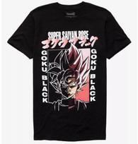 Dragon Ball Super Super Saiyan Filmo Rose Goku Black Marškinėliai Nauji 3XL
