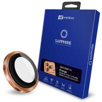 Hoda Safyro stiklo objektyvo apsauga, suderinama su iPhone 17 pro kameros apsauga Mosh 9H itin kieta, skirta iPhone 17 pro max kameros apsaugai iPhone 17pro/17promax oranžinė