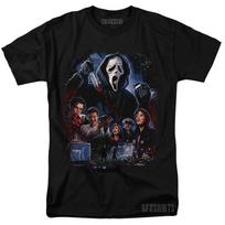 Scream Ghostface 90s Helovino Siaubo Filmas vtg Grafinis dizainas Marškinėliai Unisex Marškinėliai XXXXL