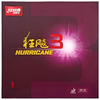 Originali DHS Hurricane 3 stalo teniso guma (Klasikinė versija, įžeidžianti kilpa) Uraganas-3 stalo teniso kempinė Hardness 38° juoda