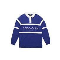 Nike NSW Swoosh Rugby Polo Marškinėliai Vyriški Viršutiniai Drabužiai Mėlyni CV0170-455 M