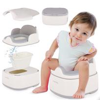 Vaikiškas puodukas 3in1 tualetas WC dangtis pakylėlė pakojis Sun Baby