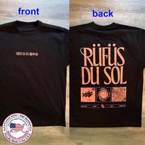 NAUJIENA!!! Rufus Du Sol 2025 Koncerto Pakartojimo Marškinėliai Pakartojimo T-shirt Grafinis Trumpomis Rankovėmis Marškinėlis Unisex Vyrai Moterys Vasara S
