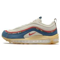 Nike Air Max 97 Coconut Milk Fossil Vyriški sportbačiai Balti Track-Red DV1486-162 40