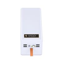 Pasidaryk pats maitinimo dėžutė 18650 baterijai, nuimama, su LED lempute, USB C greito įkrovimo dėžutė, C tipo USB balta